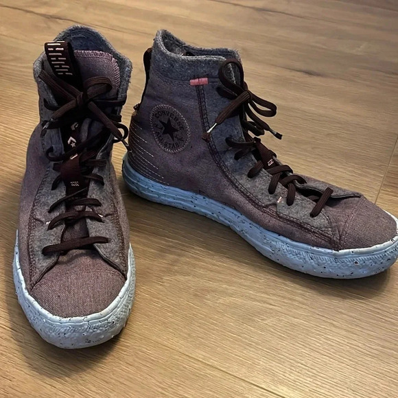 Converse | All Stars Crater Hi Tops red/maroon women’s size 10 Men’s size 8 - Picture 10 of 10